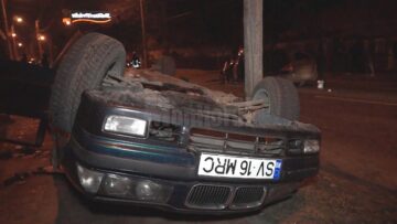 BMW-ul implicat în accident