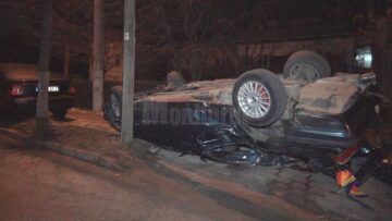 BMW-ul implicat în accident