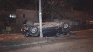BMW-ul implicat în accident