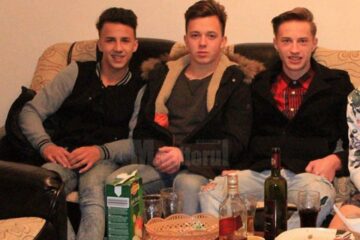 Paul Mândrilă, Robert Păstru și Daniel Mândrilă, de la stânga la dreapta. Primii doi sunt morți iar al treilea este în arest