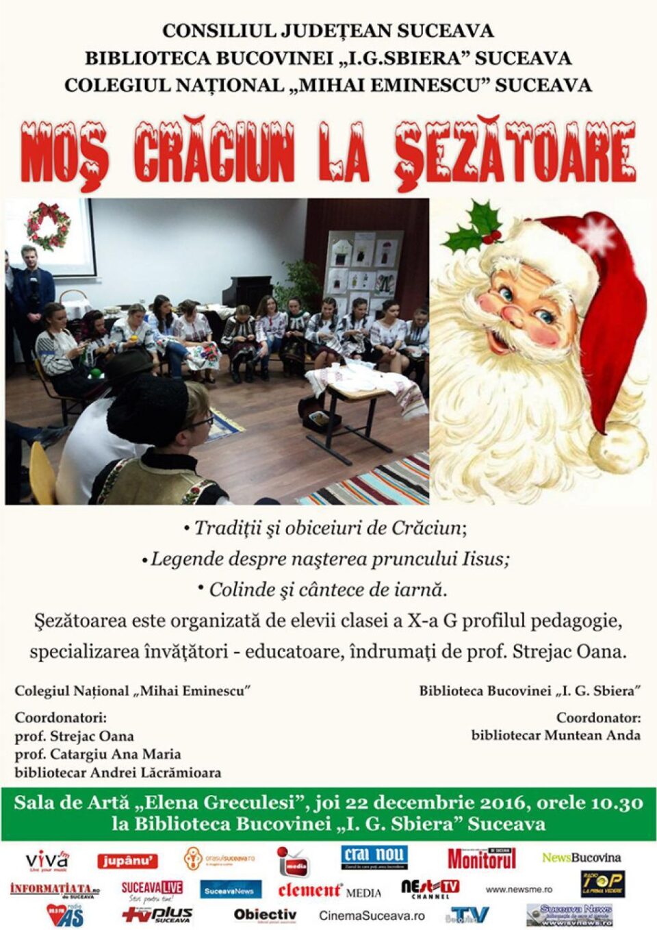 Moș Crăciun la Șezătoare