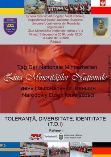 Ziua Minorităților Naționale, la Școala Gimnazială „Bogdan Vodă” Rădăuți
