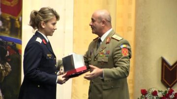 Sabina a fost premiată de Statul Major al Forțelor Terestre