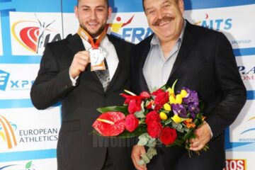 Andrei Gag, alături de antrenorul său, Ioan Zanfirescu
