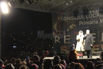 Ion Lungu și Cristina Gheorghiu pe scena Revelionului, la miezul noptii