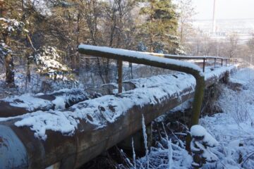 Magistrala de termoficare care alimenteaza orasul Suceava