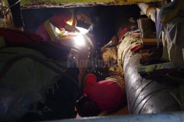 Reparațiile magistralei de termoficare s-au făcut printr-un tunel subteran, aproape de zona centrală a orașului