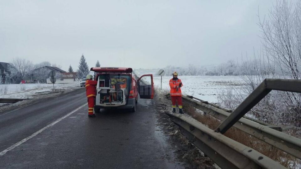 Podul de pe care a căzut mașina