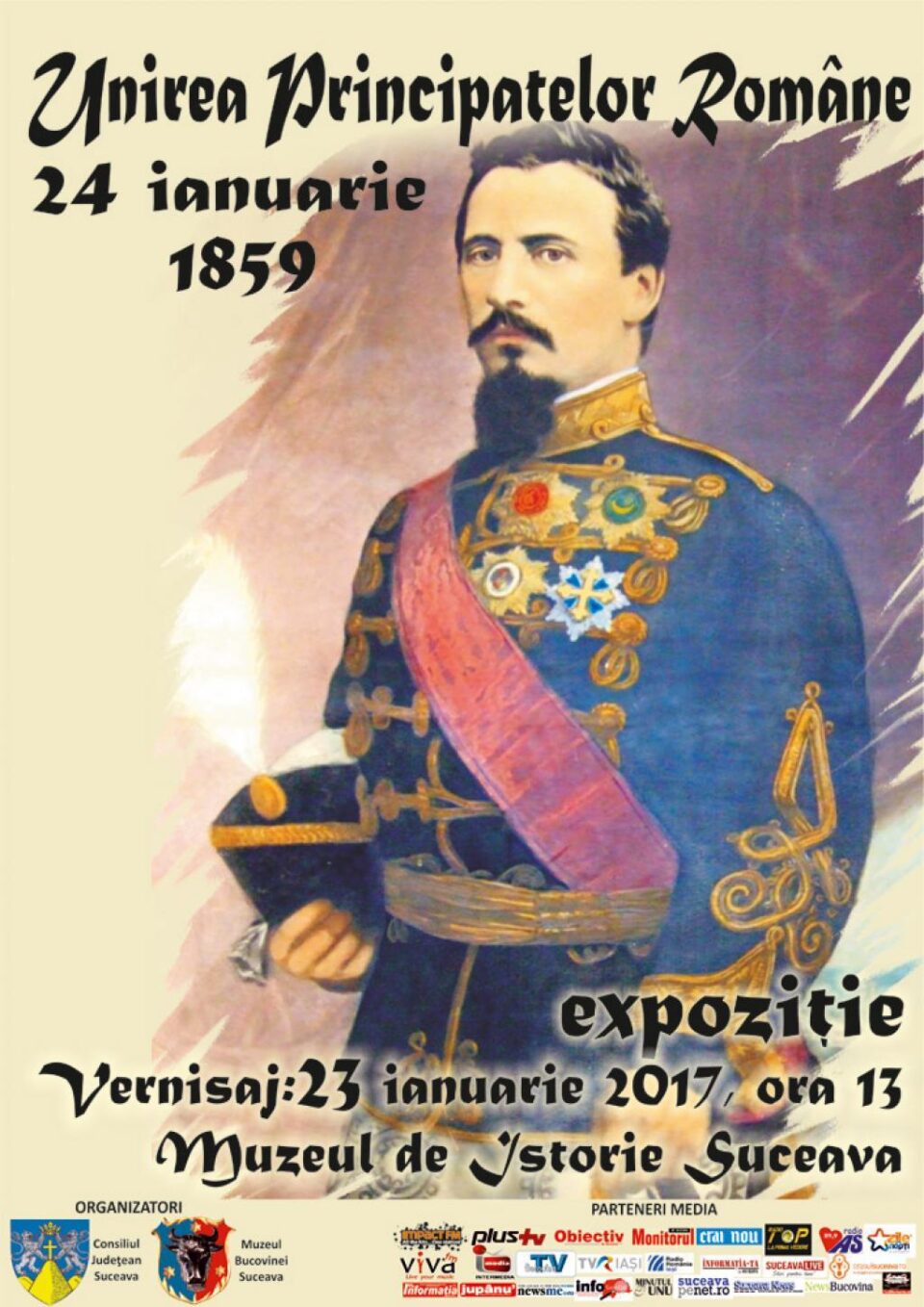 „Unirea Principatelor Române - 24 ianuarie 1859”, la Muzeul de Istorie Suceava
