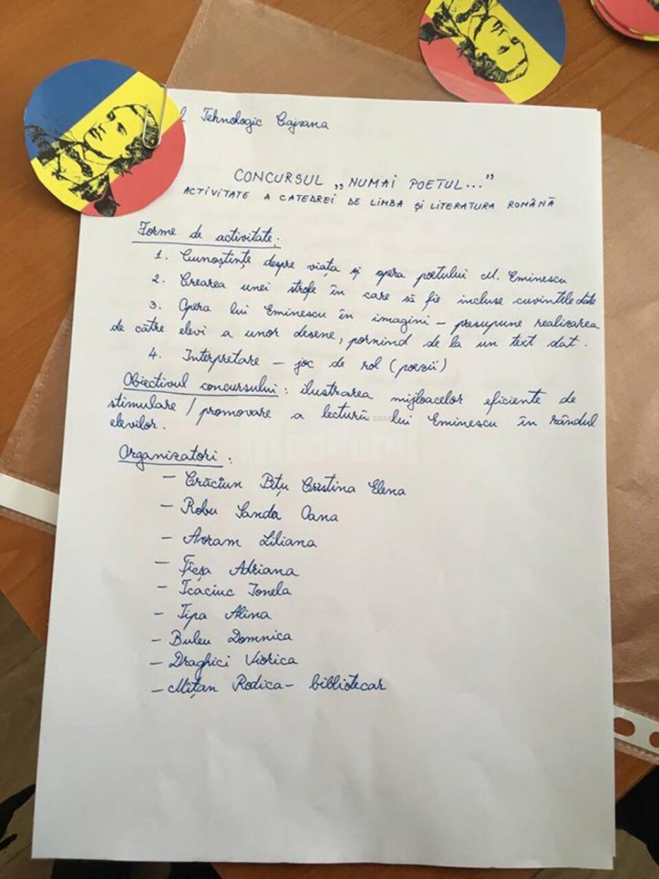 Activități culturale, concursuri de cultură generală, momente artistice, la Liceul Tehnologic Cajvana
