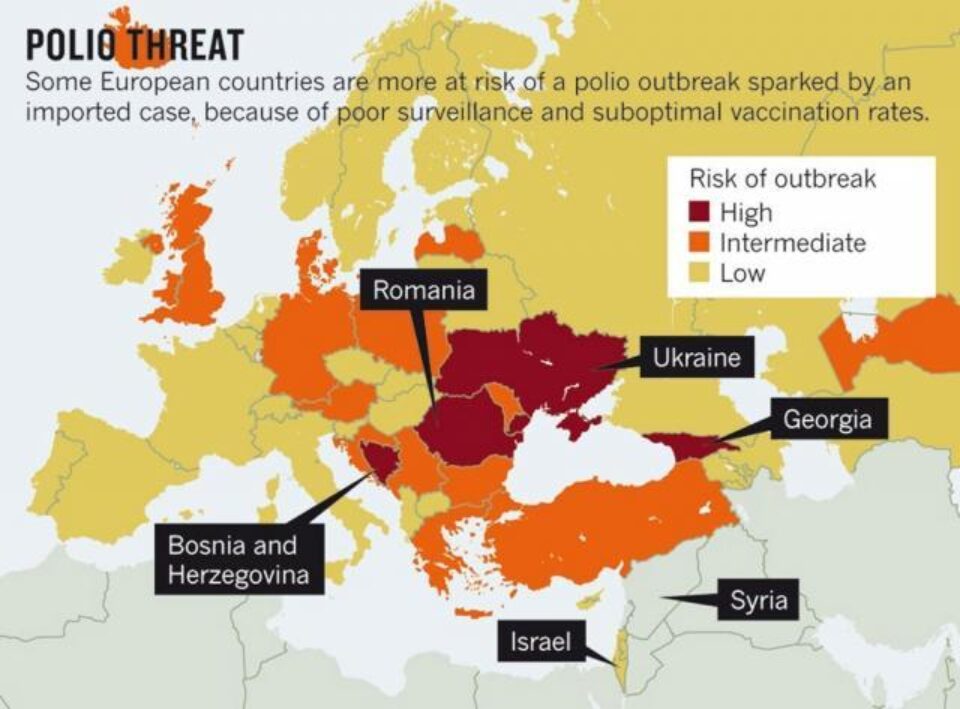 O teribilă boală a trecutului, poliomielita, amenință Europa. „România, grad mare de risc”, anunță experții O teribilă boală a trecutului, poliomielita, amenință Europa. „România, grad mare de risc”, anunță experții