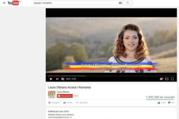Videoclipul melodiei „Acasă-i România”, lansat de suceveanca Laura Olteanu, are peste un milion de vizualizări pe You Tube