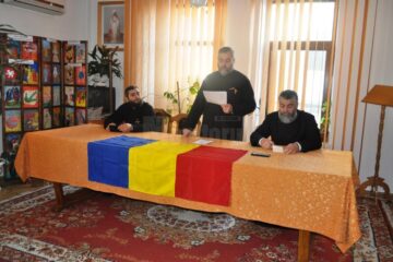 Festivitatea a fost condusă de părintele protoiereu de Fălticeni, Adrian Dulgheriu