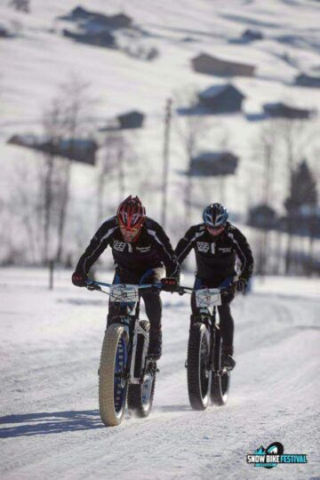 Vee Tire Team Suceava a participat și-n acest an cu trei cicliști la concursul Snow Bike Festival din Elveția