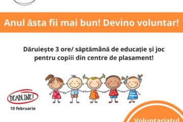 Apel la voluntariat pentru educația copiilor din centrele de plasament din județ