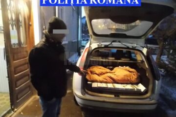 Țigări de contrabandă confiscate și un autoturism indisponibilizat în urma unei acțiuni a polițiștilor în trafic