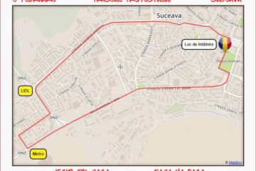 Traseul protestului de vineri din Suceava