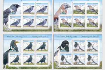 Emisiunea filatelică „Păsări inteligente”