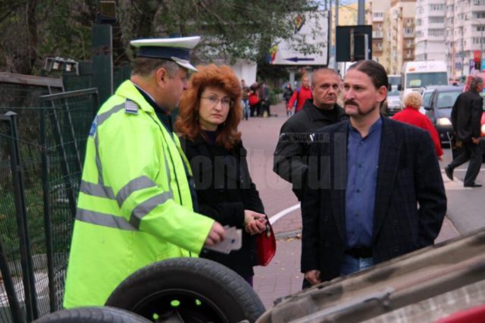 Cei doi conducători auto au scăpat fără leziuni