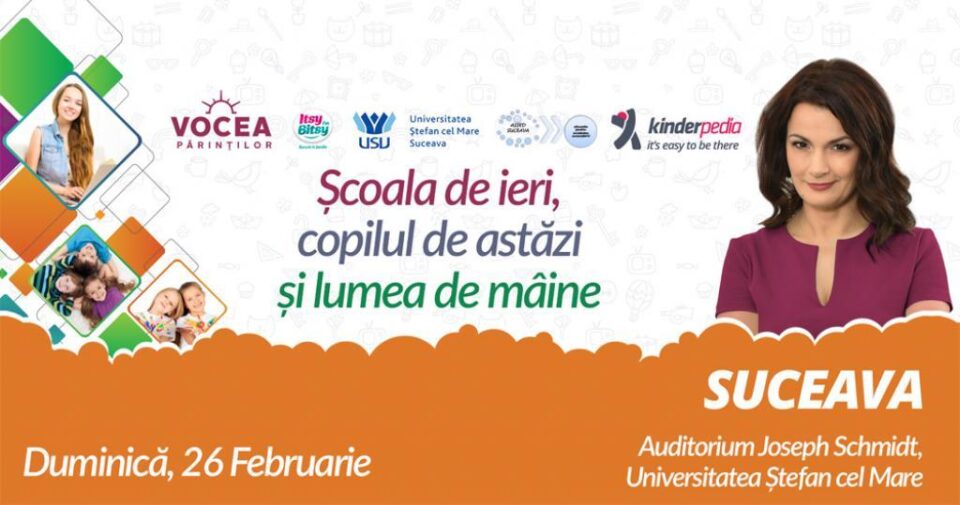 Expertul educațional Oana Moraru conferențiază la Suceava