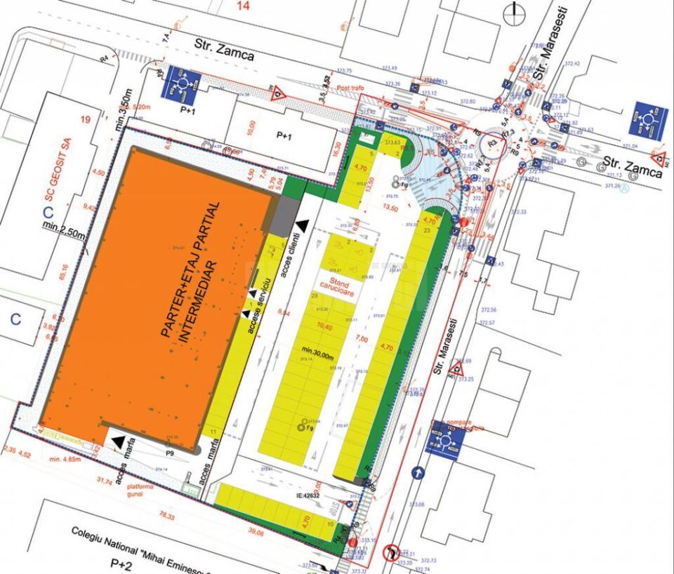 Cea mai importantă modificare adusă noului Plan Urbanistic de Detaliu a supermarketului LIDL este sensul giratoriu de la intersecția străzilor Zamcei și Mărășești Cea mai importantă modificare adusă noului Plan Urbanistic de Detaliu a supermarketului LIDL este sensul giratoriu de la intersecția străzilor Zamcei și Mărășești