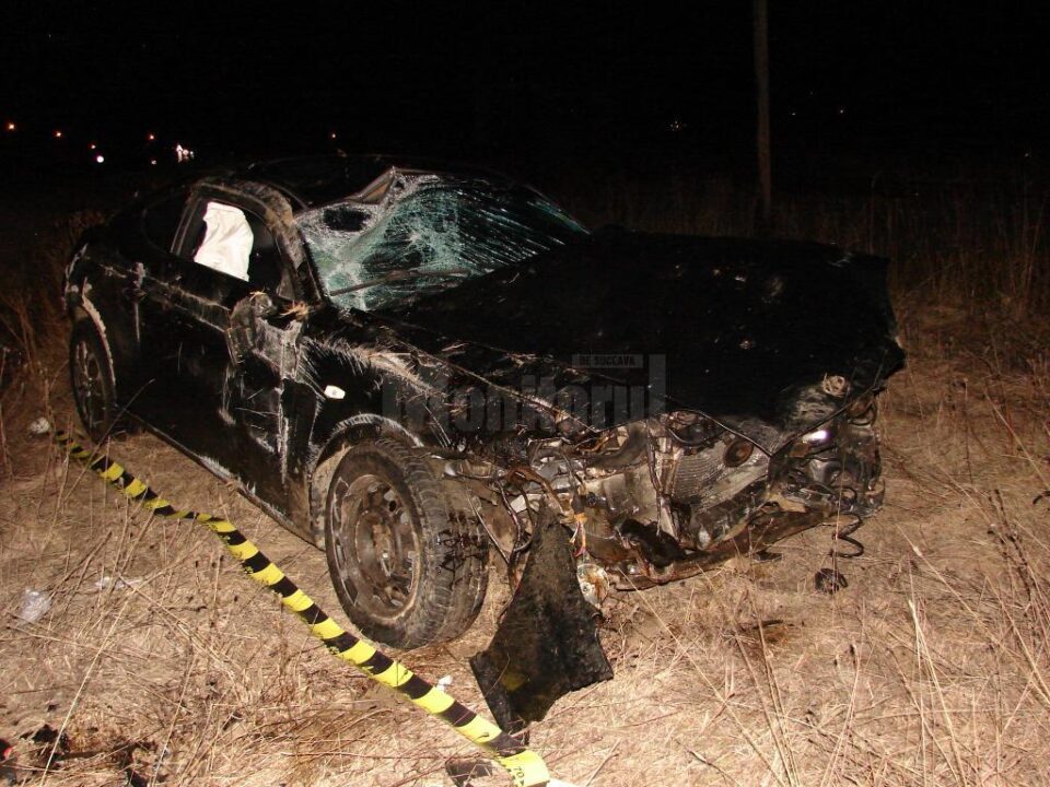 Mașina implicată în accident