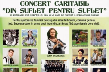 Sofia Vicoveanca și alți zeci de artiști, într-un spectacol caritabil pentru familia din Mihoveni a cărei casă a fost mistuită de incendiu