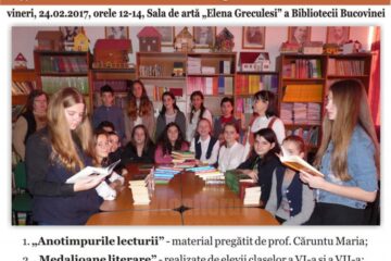 „Călătorie în templul lecturii”, la Biblioteca Bucovinei