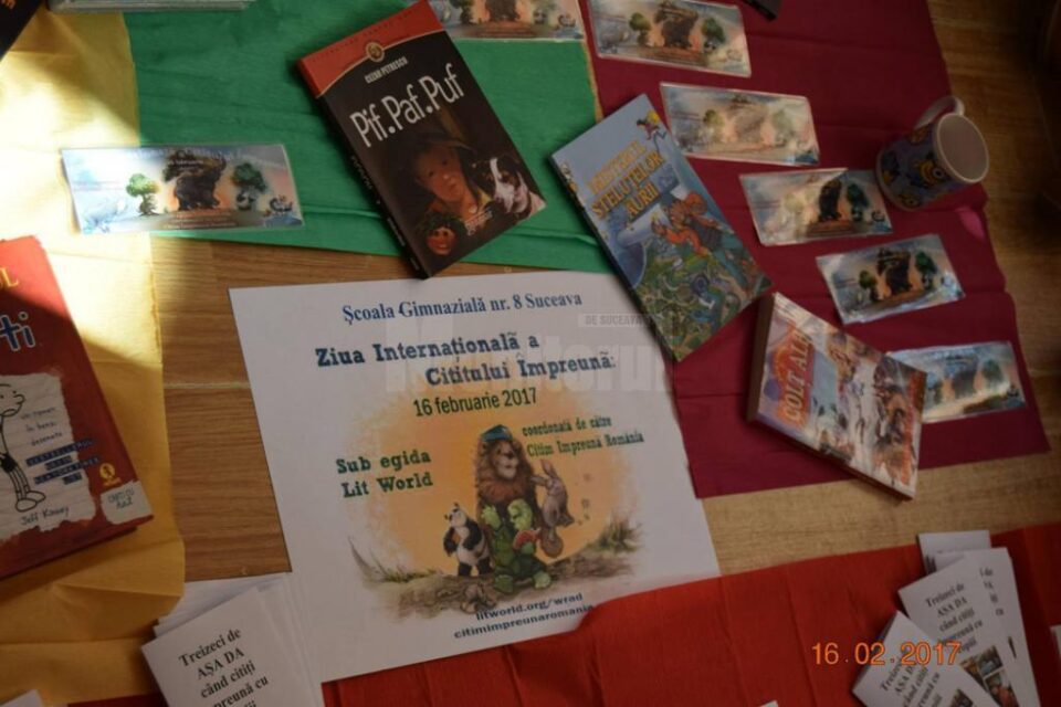 Ziua Internațională a Cititului Împreună, celebrată la Școala Gimnazială Nr. 8 Suceava