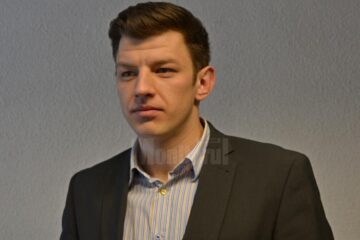 Subinspectorul Vlad Amarandei, ofițer de poliție judiciară în cadrul Serviciului Județean Anticorupție