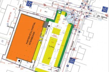 Principala modificare vizează amenajarea unui amplu sens giratoriu la intersecția străzilor Zamca și Mărășești