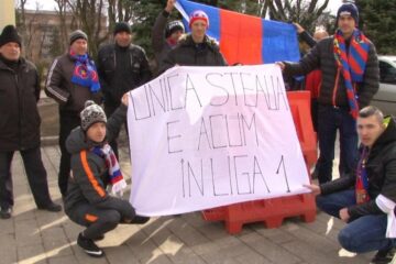 Mitingul de susținere a echipei lui Gigi Becali a strâns doar o mână de suceveni