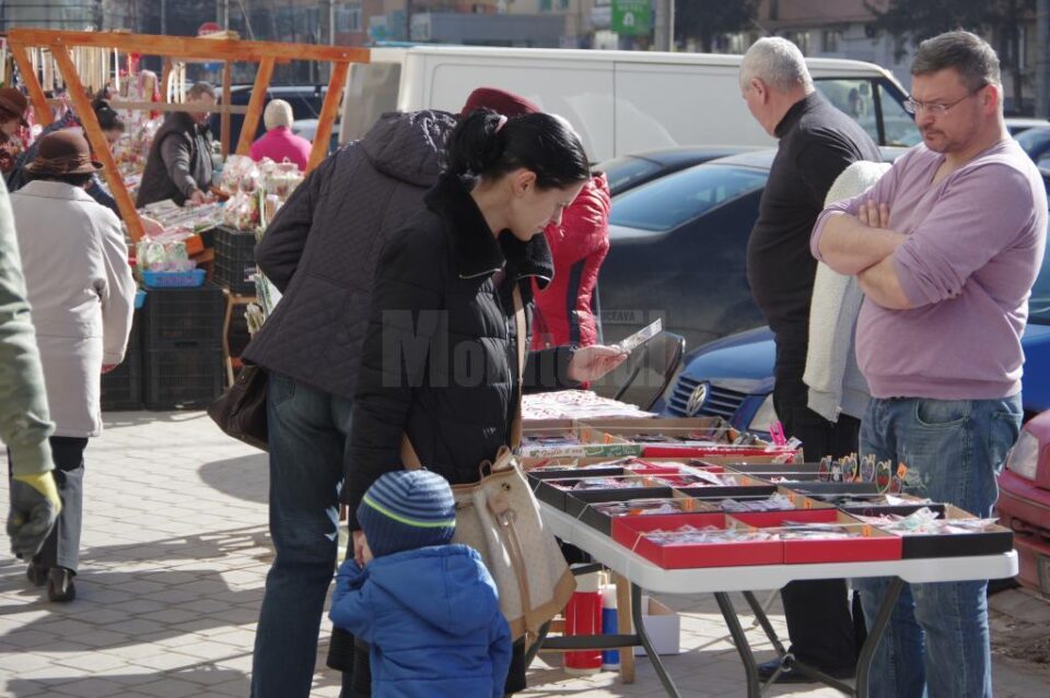 Comerțul stradal de mărțișoare din municipiul Suceava, autorizat în opt zone