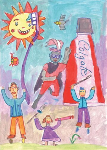 Desenul lui Dimitrie Luca Roman inclus în calendarul global Colgate „My Bright Smile™” 2017