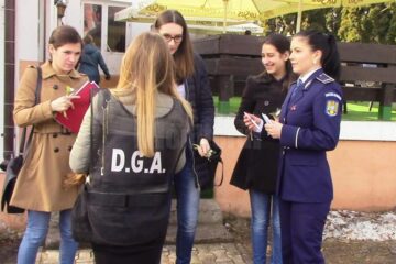 Acțiune în stradă cu mesaje preventive anticorupție