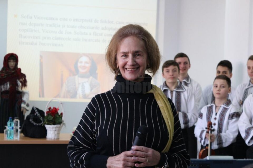 Sofia Vicoveanca a stat de vorbă cu elevii Liceului „Ion Nistor” Vicovu de Sus