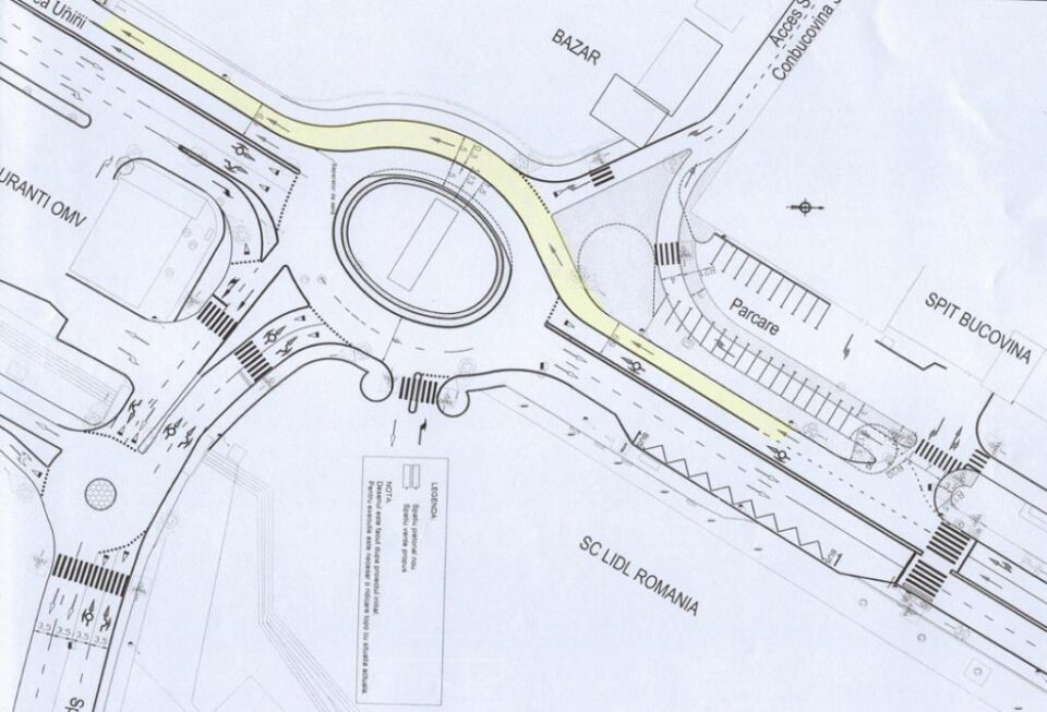 Măsuri fluidizare trafic rutier pe Calea Unirii - proiect