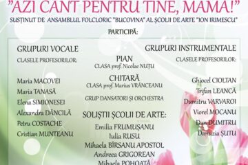 „Azi cânt pentru tine, mamă!”