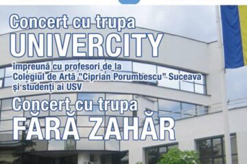 Concert cu trupa Fără Zahăr, mâine, la Universitatea Suceava