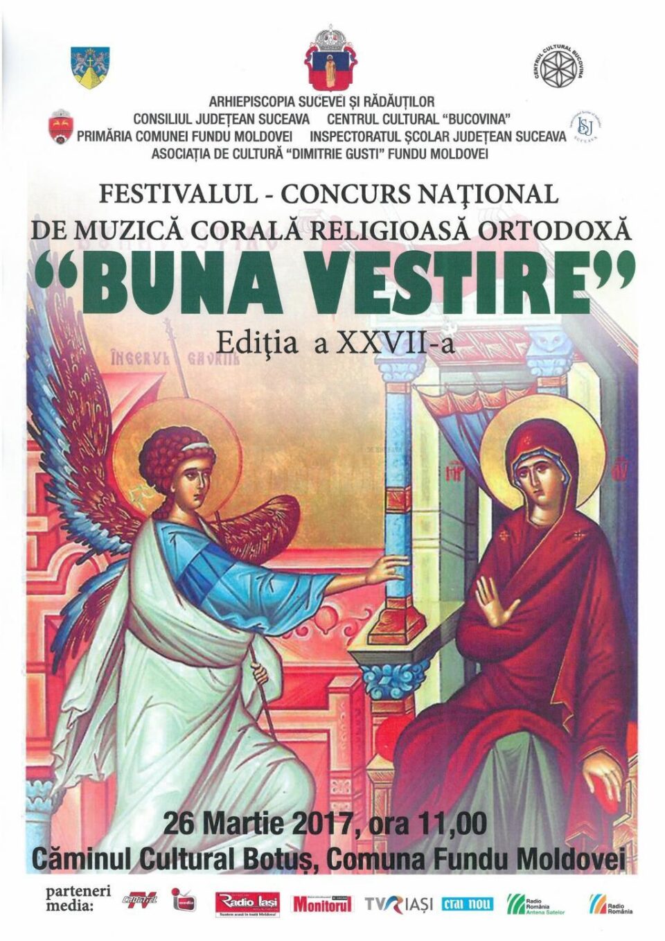 Înscrieri la Festivalul „Buna Vestire”