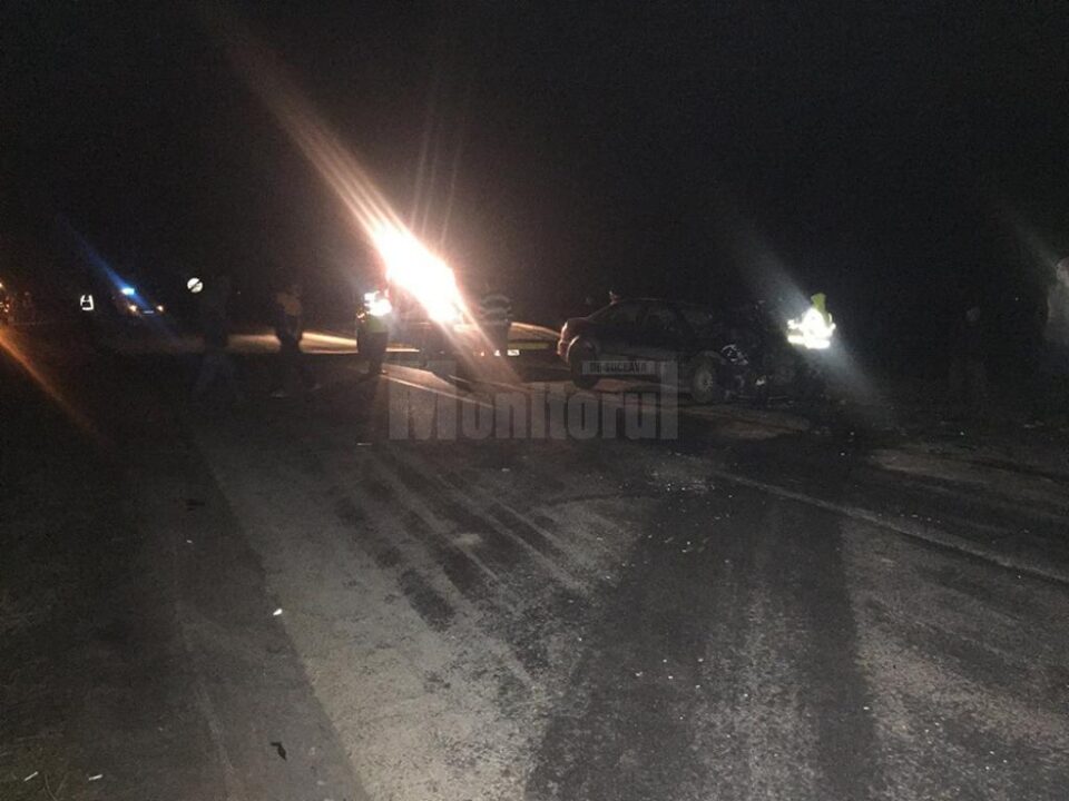 Accident violent, cu trei mașini implicate, provocat de un șofer băut