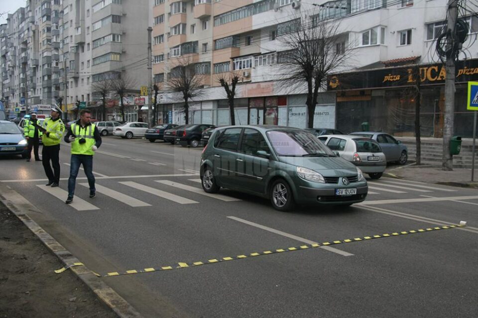 Polițiștii au făcut măsurători care vor lămuri modul în care s-a produs accidentul