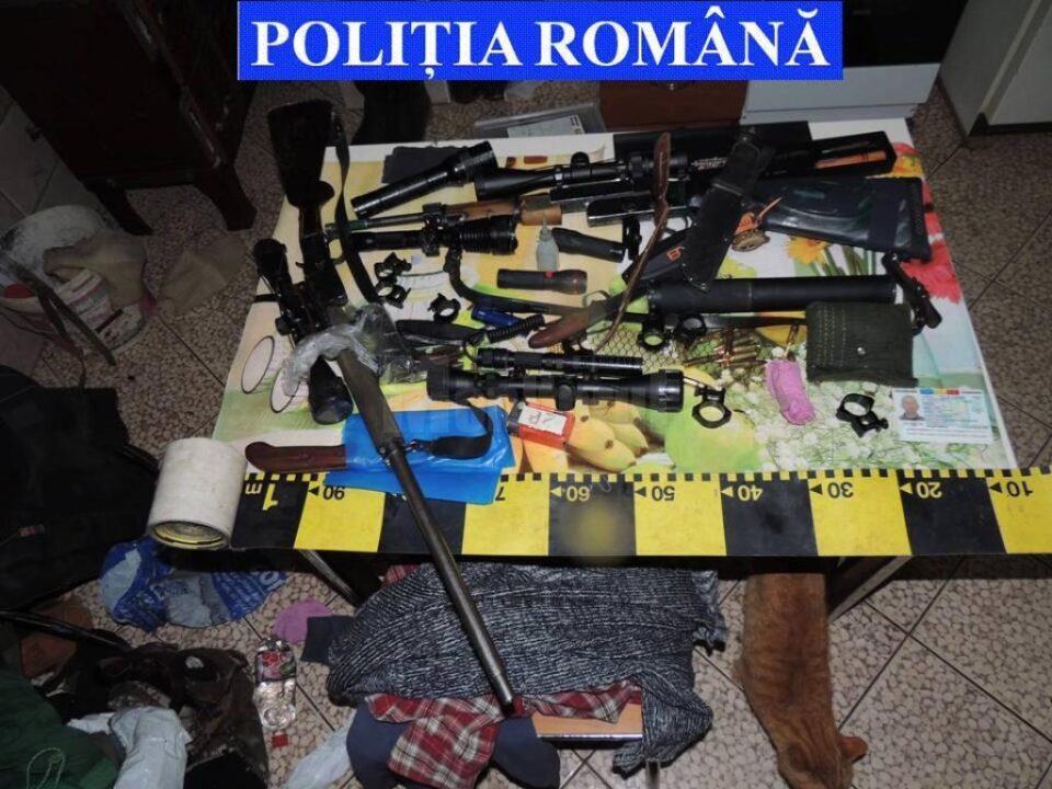 Arme confiscate în urma unor percheziții