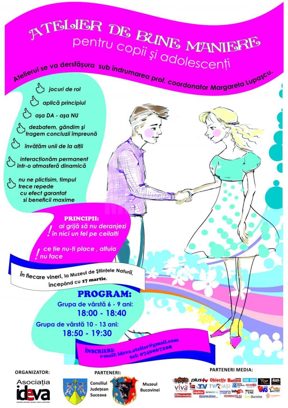 Atelier de bune maniere pentru copii și adolescenți