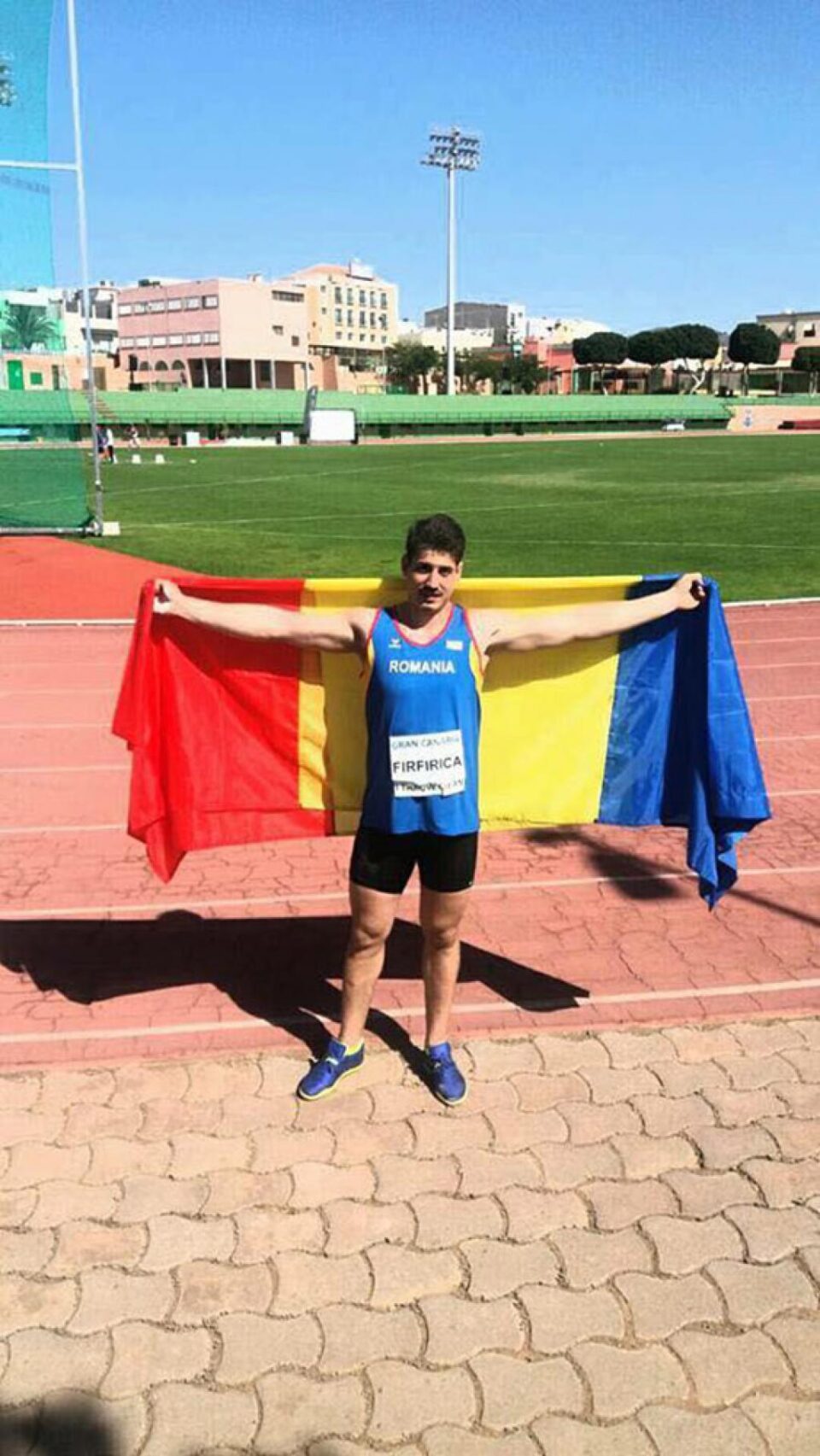 Alin Firfirică la câteva momente după ce a câștigat Cupa Europei