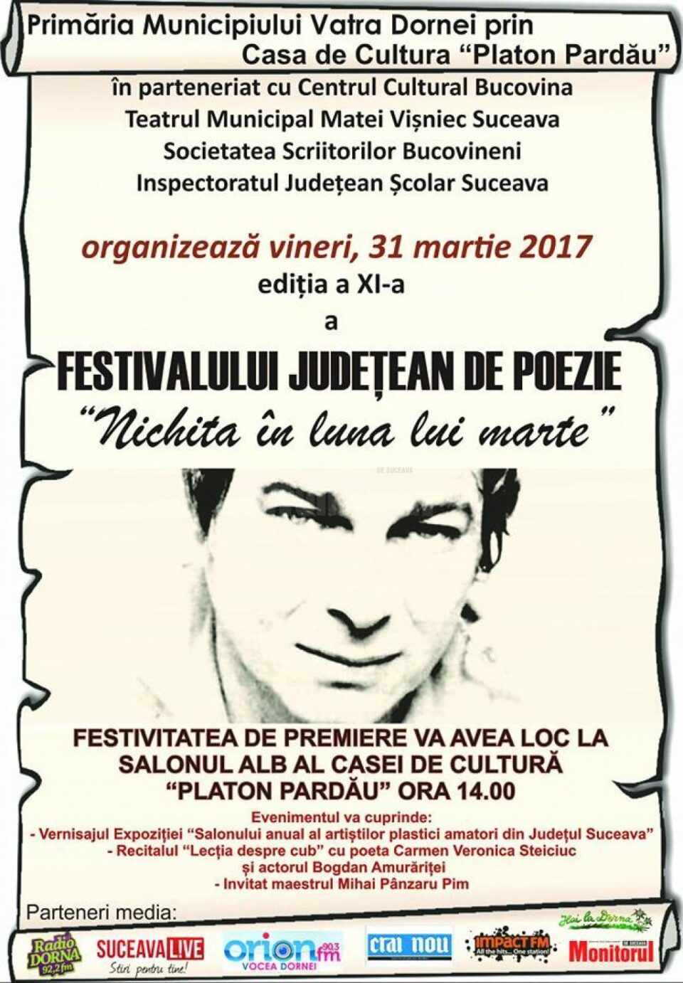 Festivalul Județean de Poezie „Nichita în luna lui Marte”