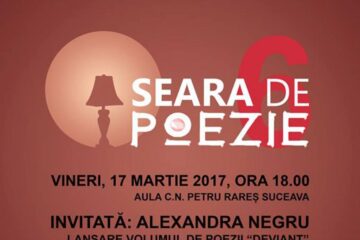 Seară de poezie a clubului „Alecart”, astăzi, la Colegiul „Petru Rareș”