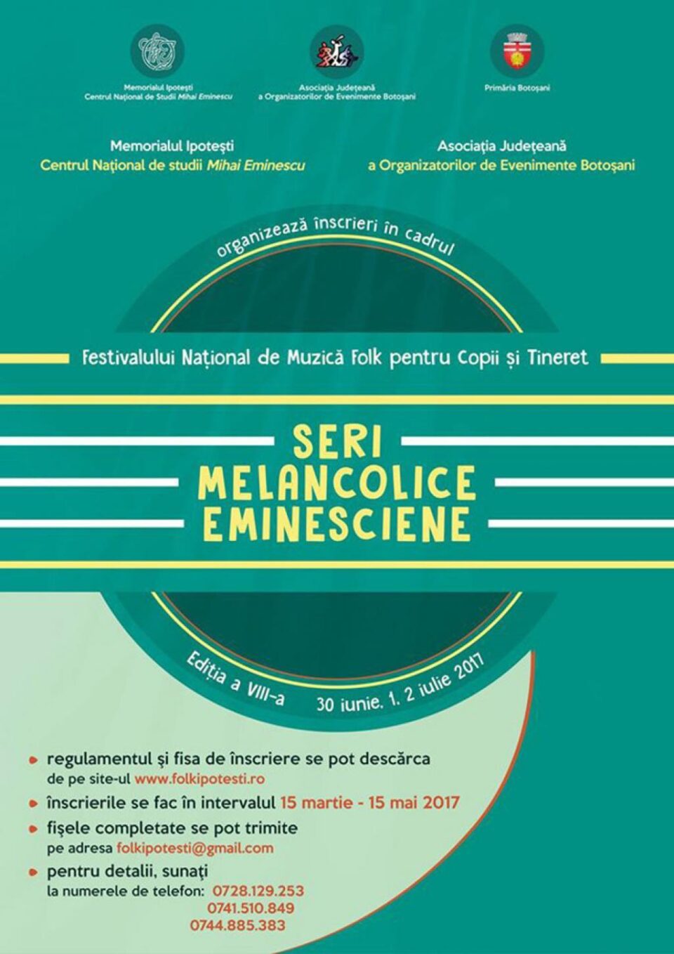 Festivalul Național de Muzică Folk pentru Copii și Tineret „Seri melancolice eminesciene”