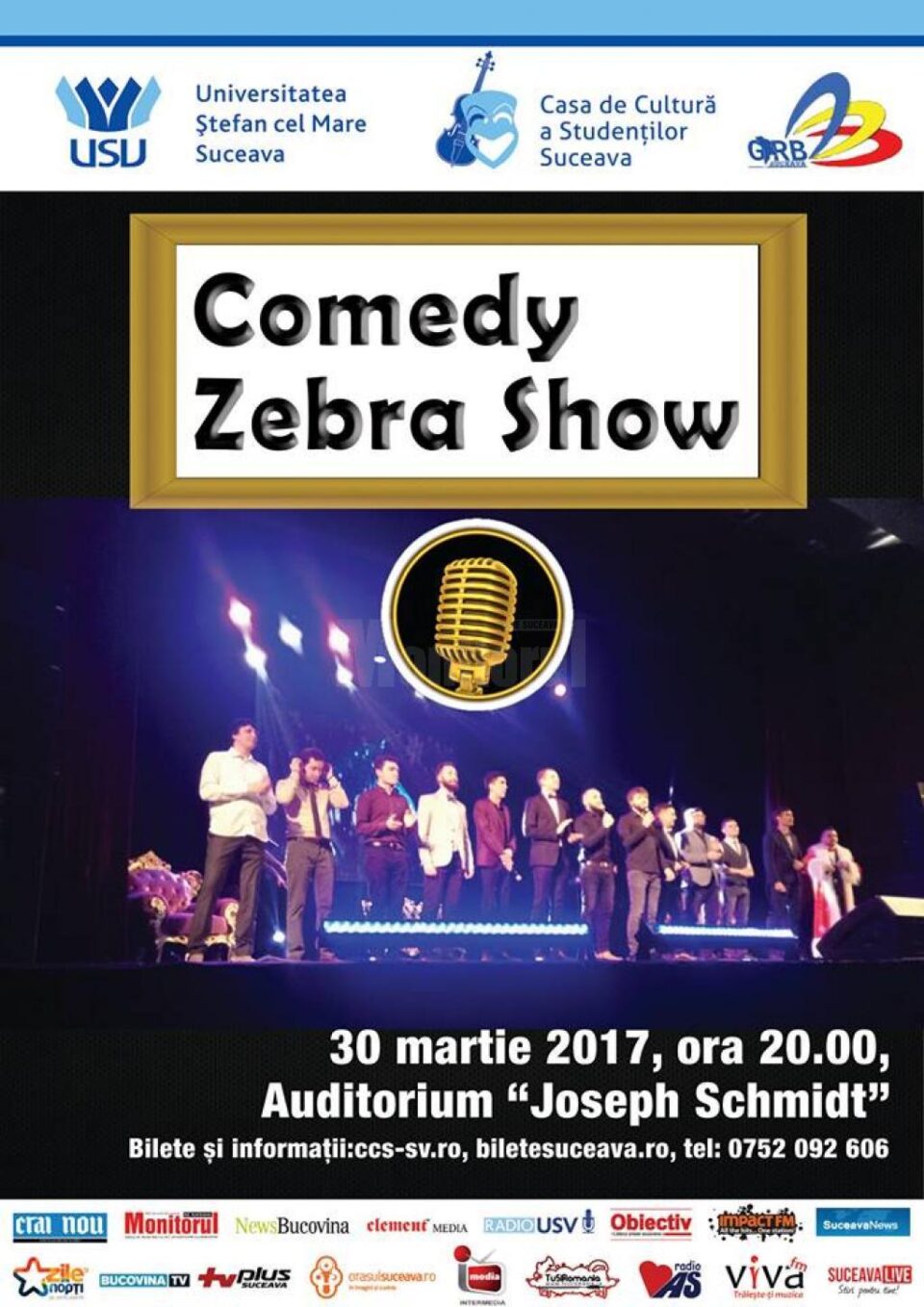 Trupa de umor Comedy Zebra Show vine la Suceava Trupa de umor Comedy Zebra Show vine la Suceava