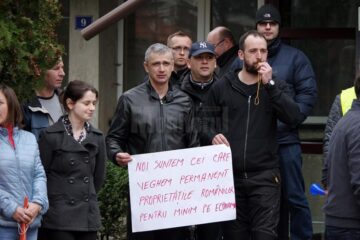 Protest zgomotos al polițiștilor suceveni care au ieșit în stradă